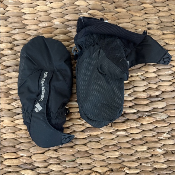 Obermeyer Black Insulated Mittens kids (M) - Picture 1 of 4